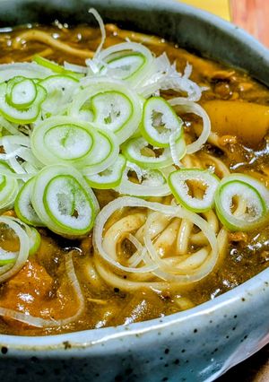 余ったカレーでカレーうどん🧡-レシピのメイン写真