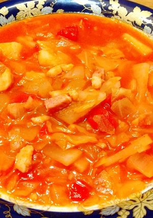 米久ベーコンでミネストローネ-レシピのメイン写真