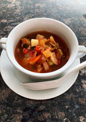 余った野菜のスープ☆トマトとブイヨン編-レシピのメイン写真