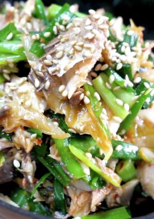 ただ和えるだけ♬『サバ缶×ニラ×キムチ』-レシピのメイン写真