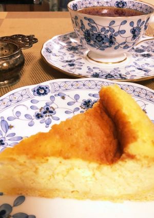 我が家のチーズケーキ(砂糖バター控えめ)-レシピのメイン写真