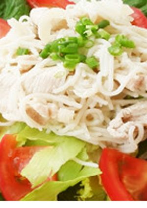 夏にお勧め☆ソル麺入りの豚しゃぶサラダ-レシピのメイン写真