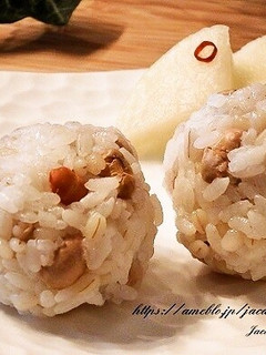 節分の福豆おにぎり-レシピのメイン写真