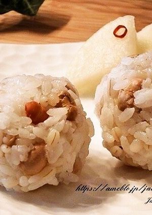節分の福豆おにぎり-レシピのメイン写真