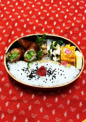 2/4 立春菜の花肉巻き弁当-レシピのメイン写真