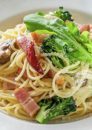 厚切りベーコンとブロッコリーのパスタ-レシピのメイン写真