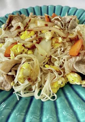 簡単過ぎてすみません中華風素麺チャンプル-レシピのメイン写真