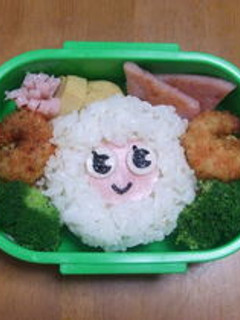 キャラ弁 ひつじ-レシピのメイン写真