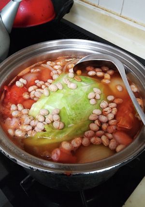 節分翌日の赤鬼退散の福豆ケチャップスープ-レシピのメイン写真