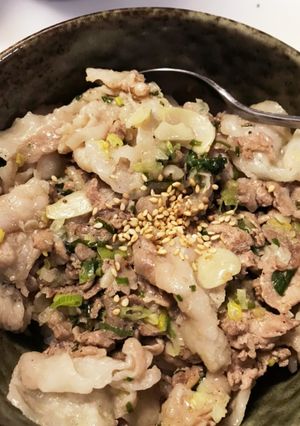 ネギ塩豚丼-レシピのメイン写真