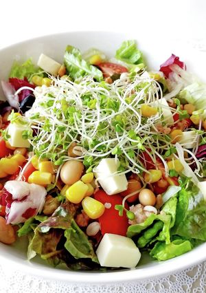【本返しつゆ】食べるドレッシングのサラダ-レシピのメイン写真