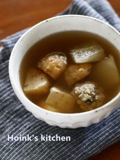 おでんのつゆ+ほうじ茶のスープ-レシピのメイン写真