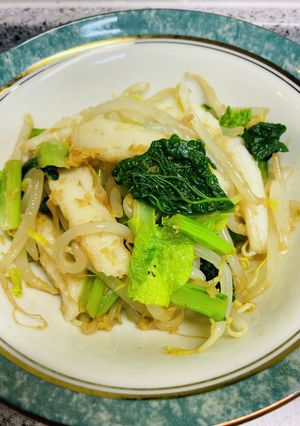 もやしと青菜の生姜醤油和え-レシピのメイン写真
