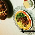 朝食パンに、南瓜と芋マッシュサラダです。