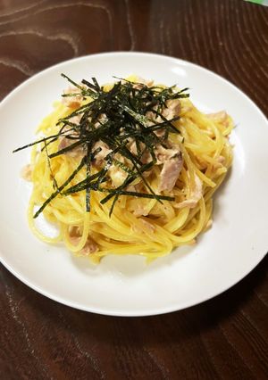 フライパン不要！ツナマヨ山葵パスタ！-レシピのメイン写真