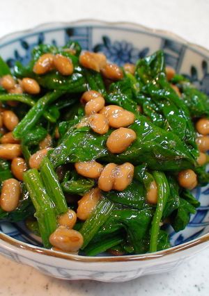 簡単！ほうれん草のおひたし納豆和え-レシピのメイン写真