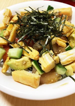 ポキ丼風バラちらし寿司-レシピのメイン写真