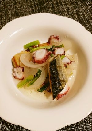 〆鯖deうざく梅酢風-レシピのメイン写真