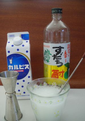 カルピスダチ酎　寒い夜はお湯割りで❤-レシピのメイン写真