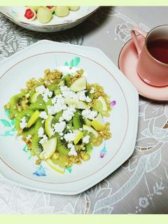 レモンとキュウイのデザートです。-レシピのメイン写真