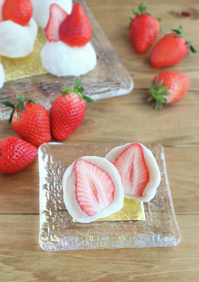 レンジで簡単！いちご大福-レシピのメイン写真