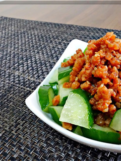 激うまおつまみ!きゅうりの大豆ミート和え-レシピのメイン写真