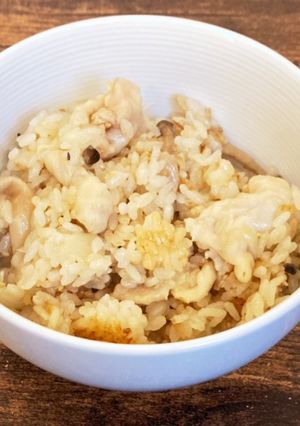 【簡単】とり皮の、中華風炊き込みご飯-レシピのメイン写真