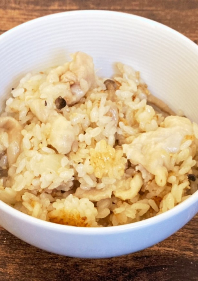 【簡単】とり皮の、中華風炊き込みご飯-レシピのメイン写真