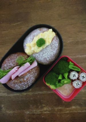 JK☆玄米ロールパン弁当♪-レシピのメイン写真