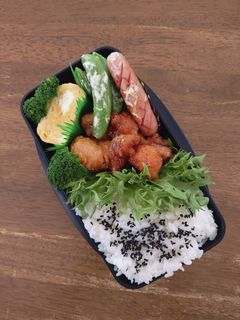 タレ漬け唐揚げ男子弁当♪-レシピのメイン写真