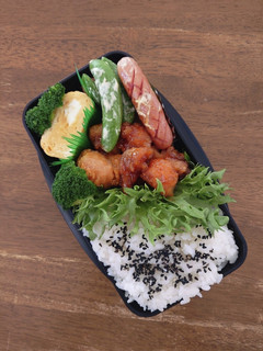 タレ漬け唐揚げ男子弁当♪-レシピのメイン写真