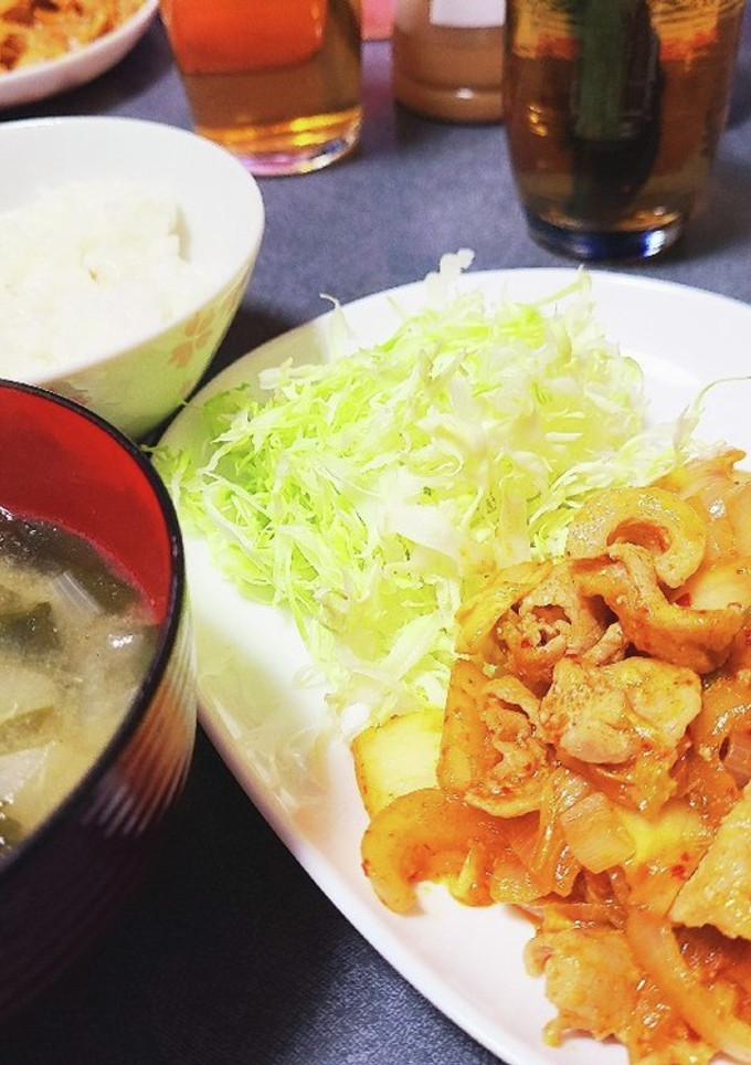 夕ごはん　豚キムチ-レシピのメイン写真
