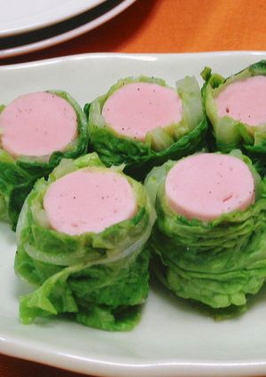 おさかなのソーセージで白菜ロール-レシピのメイン写真