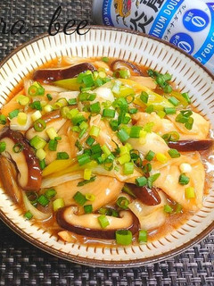 1枚で4人分♪むね肉と長ネギのとろみ煮-レシピのメイン写真