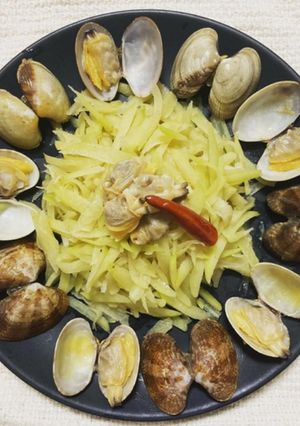 青パパイヤのボンゴレビアンコ-レシピのメイン写真