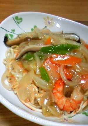 W麺?あんかけ焼きそば-レシピのメイン写真
