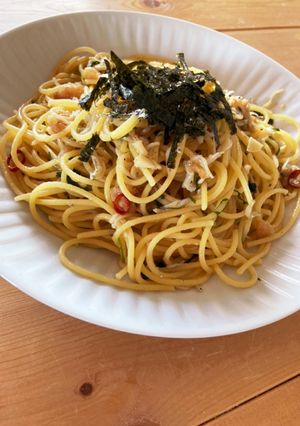 想像超え！シラスと揚玉のペペロンチーノ-レシピのメイン写真