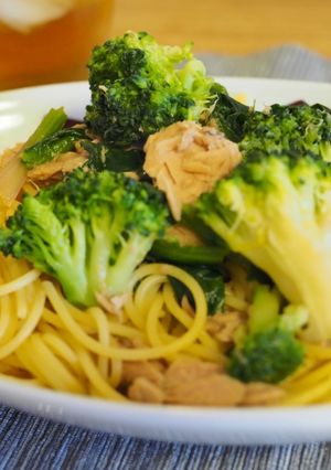 包丁不要♪ツナと冷凍野菜の和風パスタ-レシピのメイン写真