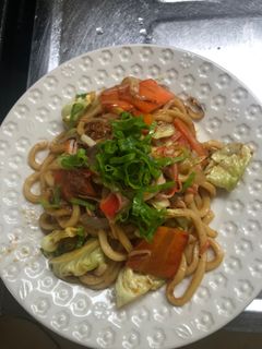 ありあわせ焼きうどん-レシピのメイン写真
