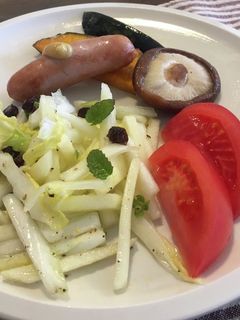 白菜とりんごのサラダ 朝ごはん-レシピのメイン写真