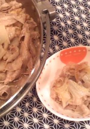 お手軽(´Д`)白菜と豚バラのバター鍋-レシピのメイン写真