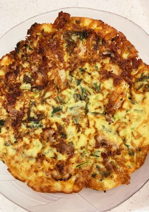 激うま！水菜たっぷりカリふわチヂミ★-レシピのメイン写真