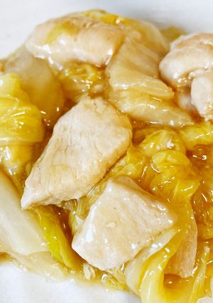楽痩！柔らか鶏胸肉とトロッと白菜の中華煮-レシピのメイン写真