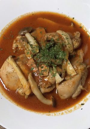 鶏もも肉のトマトソース煮-レシピのメイン写真