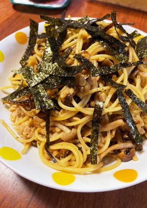 しめじの納豆パスタ-レシピのメイン写真