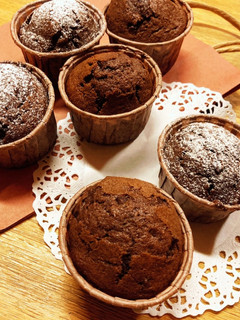 チョコ好きさんに♡ダブルチョコマフィン-レシピのメイン写真