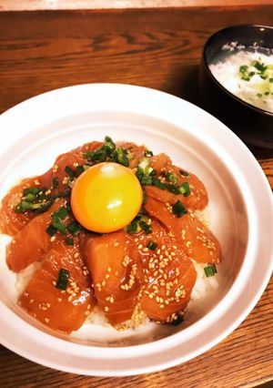 美味しすぎ！！サーモン漬け丼-レシピのメイン写真