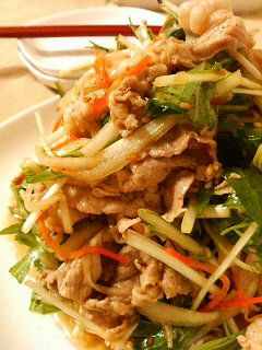 さっぱり★豚しゃぶと水菜の中華和え-レシピのメイン写真