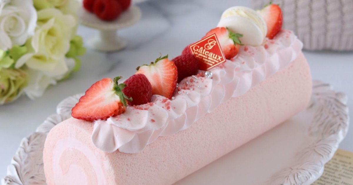 ❤︎ ゆこ ☆❤︎いちご❤︎ハート❤︎ロールケーキ❤︎あみぐるみ❤︎ハンドメイド❤︎ ロールケーキ あみぐるみ 編みぐるみケーキ おままごと フェイク