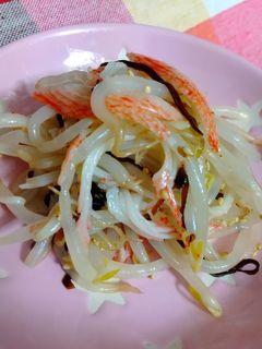 もやしとサラダフレークの塩昆布ナムル-レシピのメイン写真